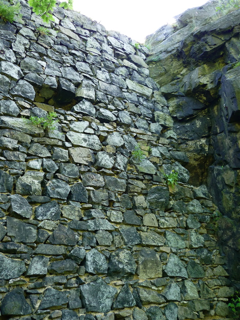 Poslední zbytky hradu Vrabince.