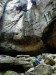 Impozantní skalní amfiteátr u jeskyně Gautschgrotte.